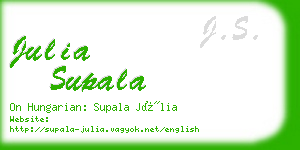 julia supala business card